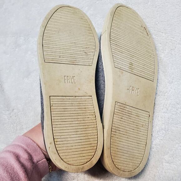Frye Gray Ivy Low Lace Wool Blend Casual Bohemian Classic Sneakers Shoes Women 8 - Picture 8 of 10